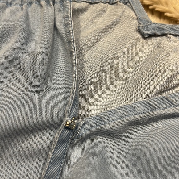 FREE PEOPLE Faux Wrap Jean Light Wash Bodysuit - Picture 10 of 11